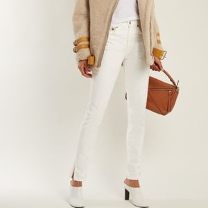 RE/DONE Slit-cuff high-rise straight-leg jeans